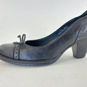 Born Black 2in Heels Shoes w/ Little Bow